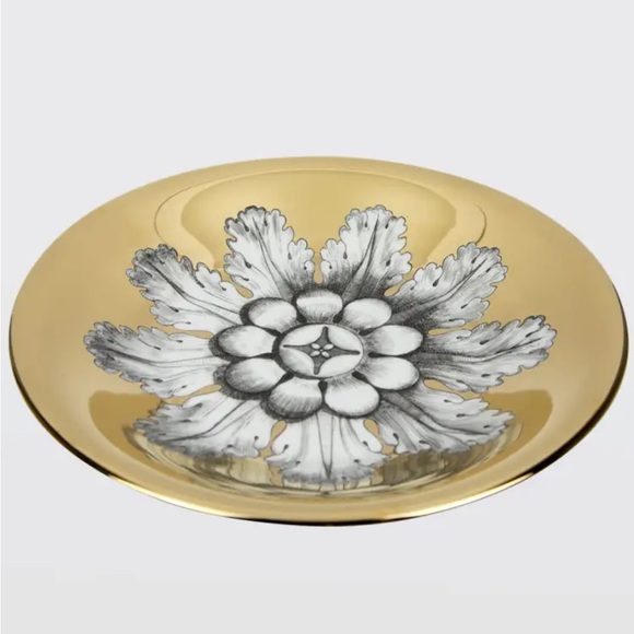 FORNASETTI Centerpiece Rosone n6 Gold Bowl - Picture 7 of 14